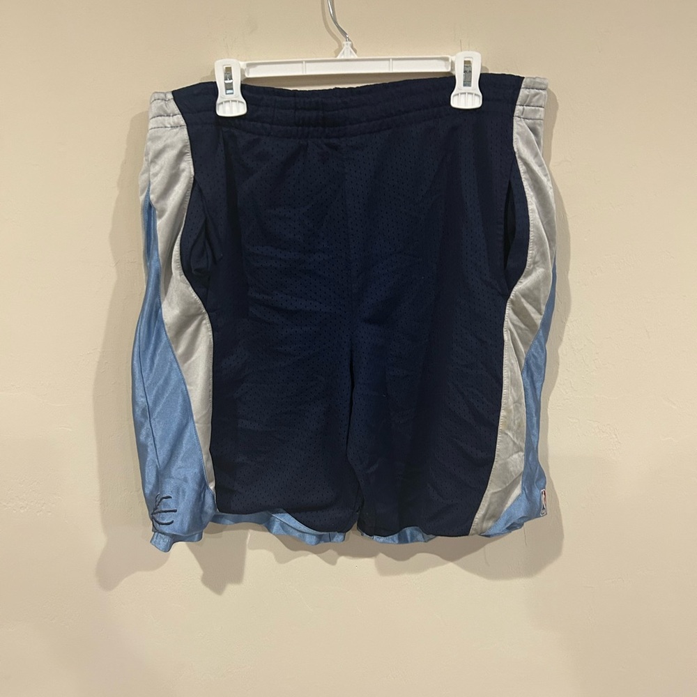 NBA Navy and Light Blue Athletic Shorts